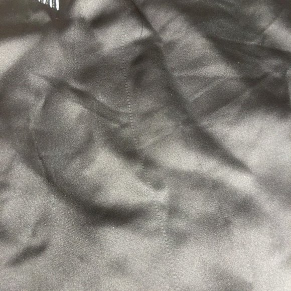 YI FANG CHEONGSAM DRESS WOMENS 44 BLACK SATIN ORIENTAL EMBROIDERED DRAGON VTG - Picture 16 of 16